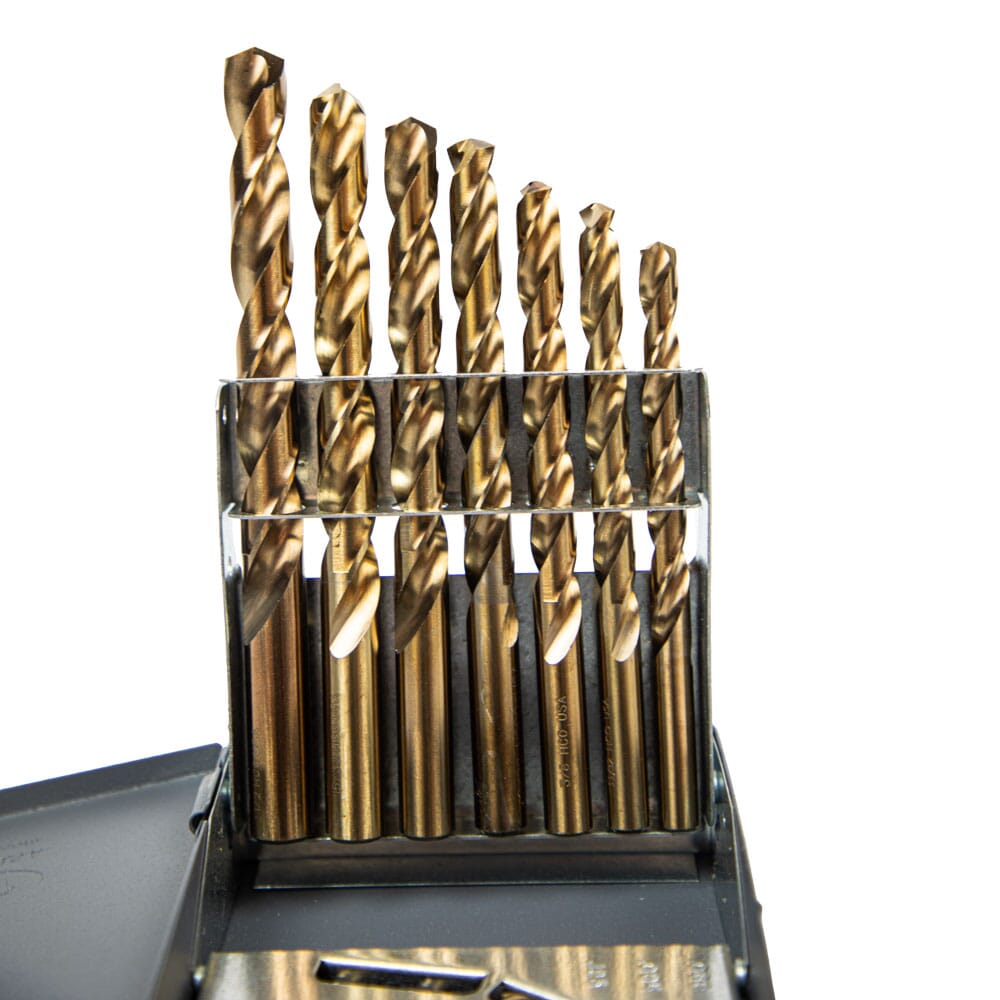 15-Piece 8 Percent Cobalt Drill Bit Set, 135 Degree Split Point (1